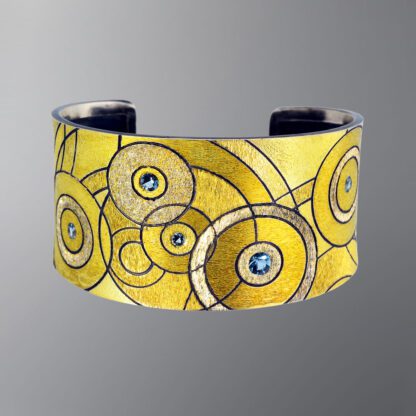 B228 Cuff Style 'Raindrops' Bracelet - Image 2