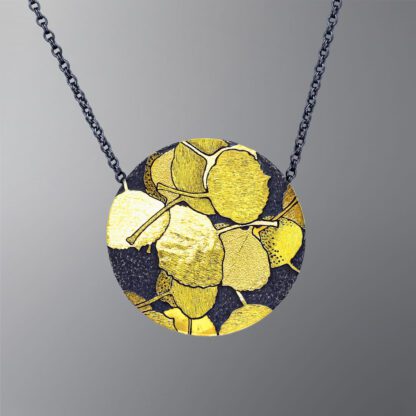 P076 'Aspen Leaves Connecting to Earth' Pendant