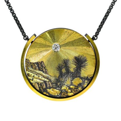 P976 'Three Yuccas' AZ Scene Pendant