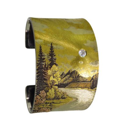 B215 Cuff 'Imaginary Float Trip on the Snake River'