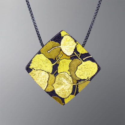 P098 'Aspen Leaves Connecting to Earth' Pendant