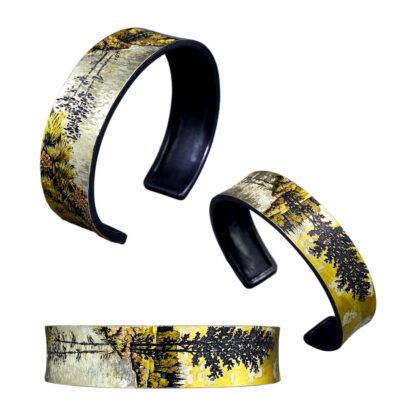 B249 'Creek Impressions' Cuff Style Bracelet