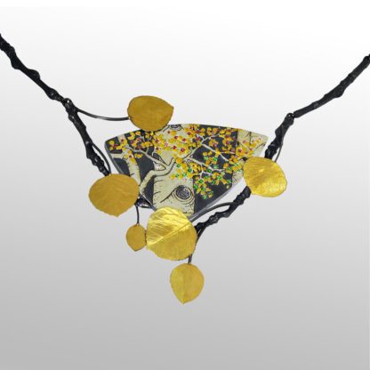 PN970 Pendant: 'Colors and Shapes of an Autumn Aspen Forest IV'