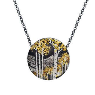 aspen trees mountains