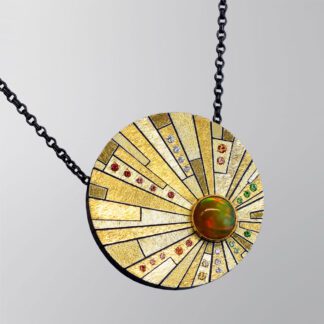 P169 Pendant opal in sky expanding the universe