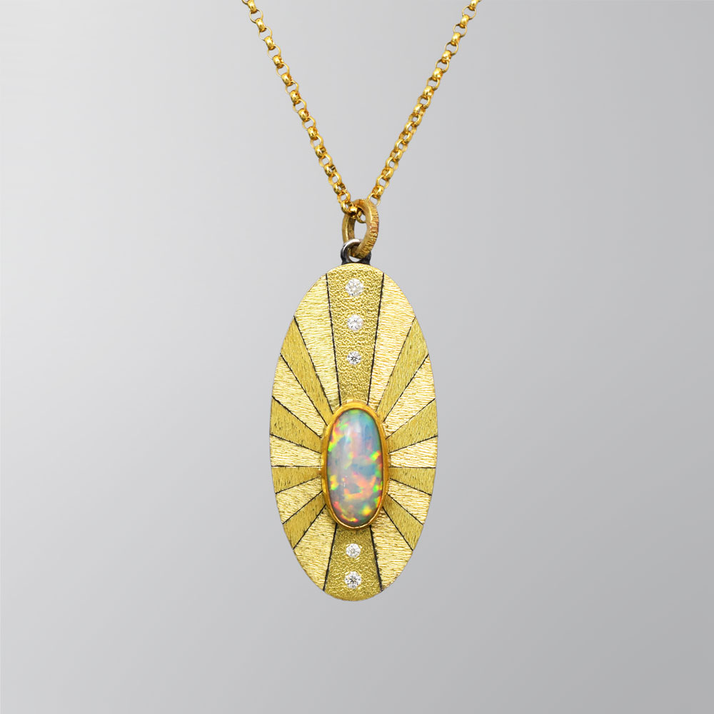 P234 Pendant “Radial Abstract”