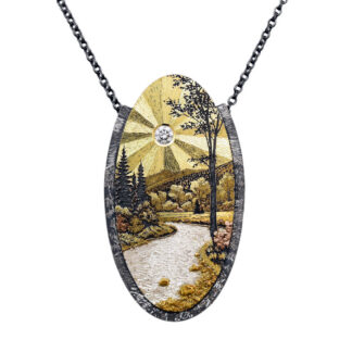 P237 Pendant “Walk along the Mountain Stream”